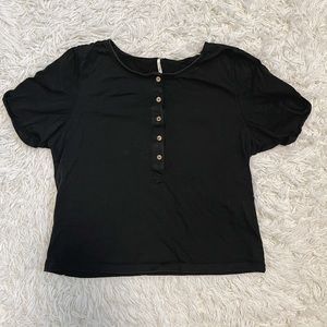 Cropped Black Shirt from Nordstroms
